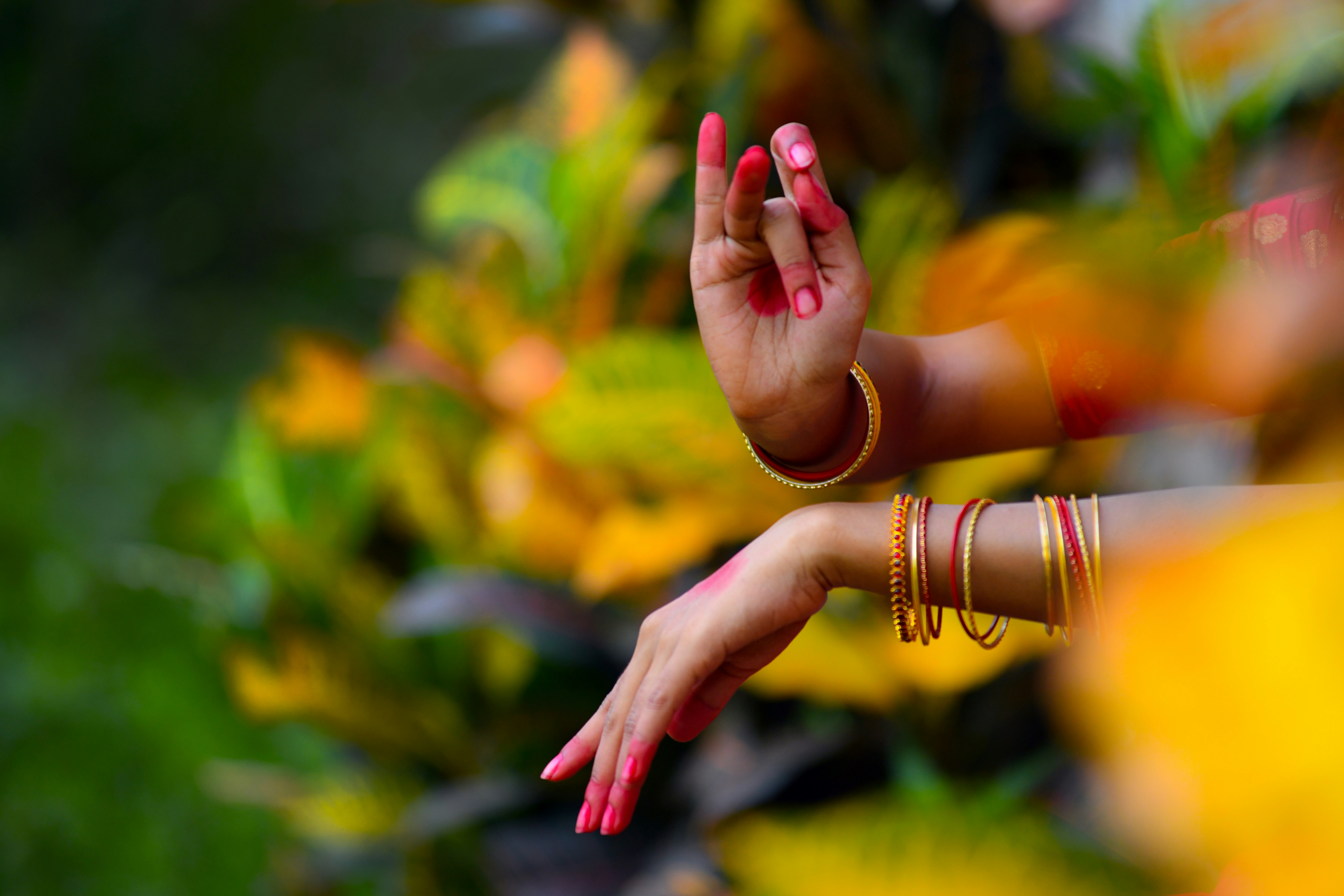 Classical Indian dancer